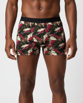Black Floral- Boxer Brief