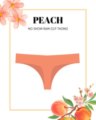 Peach - Second Skin Raw Cut Thong