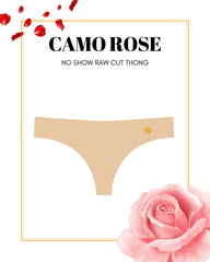 Camo Rose - Second Skin Raw Cut Thong