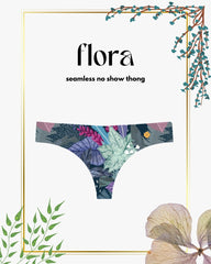Flora - No Show Printed Thong