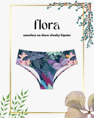 Flora - No-Show Printed Hipster