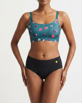 Sushi Buffet - Scoop Neck Adjustable Strap Bra / Bikini