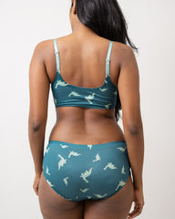 Dino- Scoop Neck Adjustable Strap Bra / Bikini