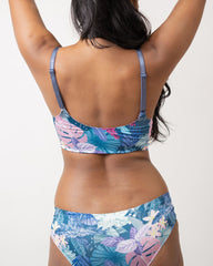 Flora- Scoop Neck Adjustable Strap Bra / Bikini