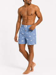 Woven Boxer -Mid Night Zoo