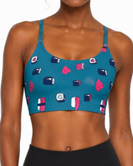 Sushi Buffet - Scoop Neck Adjustable Strap Bra / Bikini