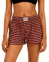 Woven Boxer - Mosaic Red