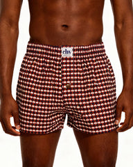 Woven Boxer - Mosaic Red