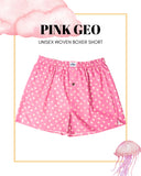 Woven Boxer - Pink Geo