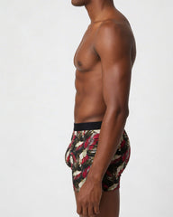 Black Floral- Boxer Brief