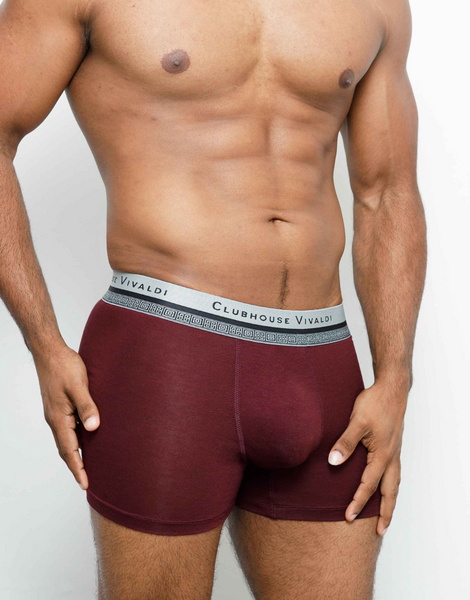 BURGUNDY - Super Soft Long Leg Boxer Brief