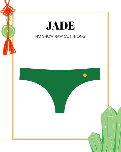 Jade Green - Second Skin Raw Cut Thong