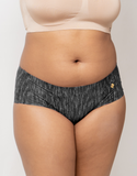 Black Marl Second Skin Raw Cut Hipster