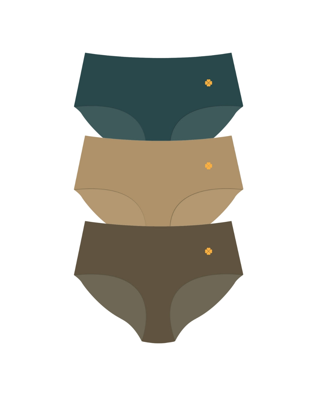 3X Pack Seamless Full Briefs