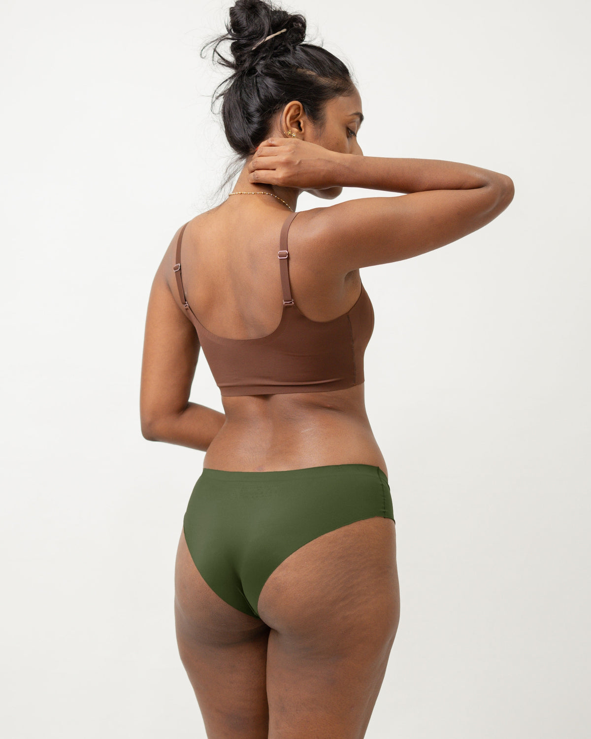 Army Green - Second Skin Raw Cut Hipster