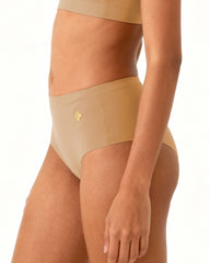 Taupe - Second Skin Raw Cut Full Brief