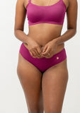 Burgundy Second Skin Raw Cut Hipster