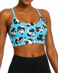 Panda -  Scoop Neck Adjustable Strap Bra / Bikini