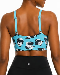 Panda -  Scoop Neck Adjustable Strap Bra / Bikini