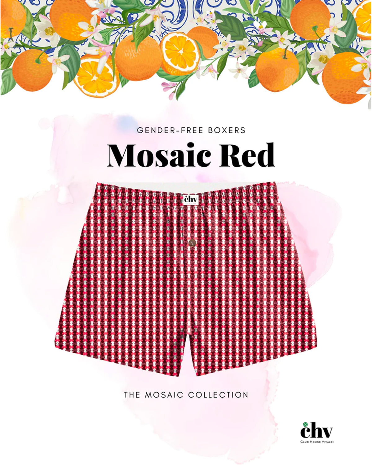 Woven Boxer - Mosaic Red