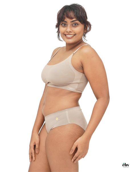 Taupe Gray - Raw cut Seamless Full Brief