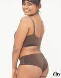 Espresso - Scoop Neck Adjustable Strap Bra
