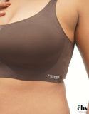 Espresso - Scoop Neck Adjustable Strap Bra